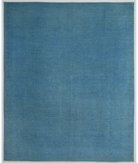Hand Knotted Overdye Wool Rug 8' 3" X 9' 10" 8' 3" X 9' 10" (251 X 300) / Blue / Blue