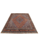 Bijar 6' 4" X 7' 9" Hand-Knotted Wool Rug 6' 4" X 7' 9" (193 X 236) / Brown / Blue