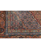 Bijar 6' 4" X 7' 9" Hand-Knotted Wool Rug 6' 4" X 7' 9" (193 X 236) / Brown / Blue