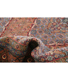 Bijar 6' 4" X 7' 9" Hand-Knotted Wool Rug 6' 4" X 7' 9" (193 X 236) / Brown / Blue