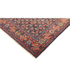 Mahal 8'10'' X 24'1'' Hand-Knotted Wool Rug 8'10'' x 24'1'' (265 X 723) / Blue / Rust