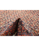 Mahal 8'10'' X 24'1'' Hand-Knotted Wool Rug 8'10'' x 24'1'' (265 X 723) / Blue / Rust