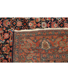 Mahal 8'10'' X 24'1'' Hand-Knotted Wool Rug 8'10'' x 24'1'' (265 X 723) / Blue / Rust