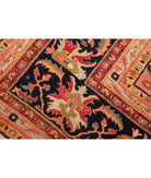 Heriz 12' 2" X 15' 7" Hand-Knotted Wool Rug 12' 2" X 15' 7" (371 X 475) / Pink / Blue