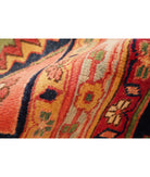 Heriz 12' 2" X 15' 7" Hand-Knotted Wool Rug 12' 2" X 15' 7" (371 X 475) / Pink / Blue