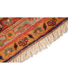 Heriz 12' 2" X 15' 7" Hand-Knotted Wool Rug 12' 2" X 15' 7" (371 X 475) / Pink / Blue