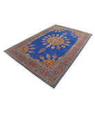 Tabriz 6' 1" X 9' 0" Hand-Knotted Wool Rug 6' 1" X 9' 0" (185 X 274) / Blue / Red