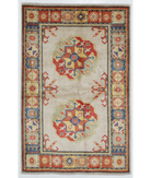 Hand Knotted Revival Wool Rug 3' 3" X 5' 0" 3' 3" X 5' 0" (99 X 152) / Grey / Red
