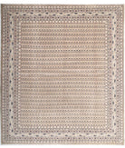 Mir-Saraband 7'11'' X 8'9'' Hand-Knotted Wool Rug 7'11'' x 8'9'' (238 X 263) / Green / Ivory