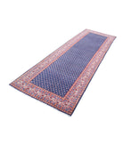 Mir-Saraband 3'5'' X 10'2'' Hand-Knotted Wool Rug 3'5'' x 10'2'' (103 X 305) / Blue / Ivory