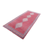 Mir-Saraband 4'4'' X 10'1'' Hand-Knotted Wool Rug 4'4'' x 10'1'' (130 X 303) / Red / Peach