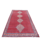 Mir-Saraband 4'4'' X 10'1'' Hand-Knotted Wool Rug 4'4'' x 10'1'' (130 X 303) / Red / Peach