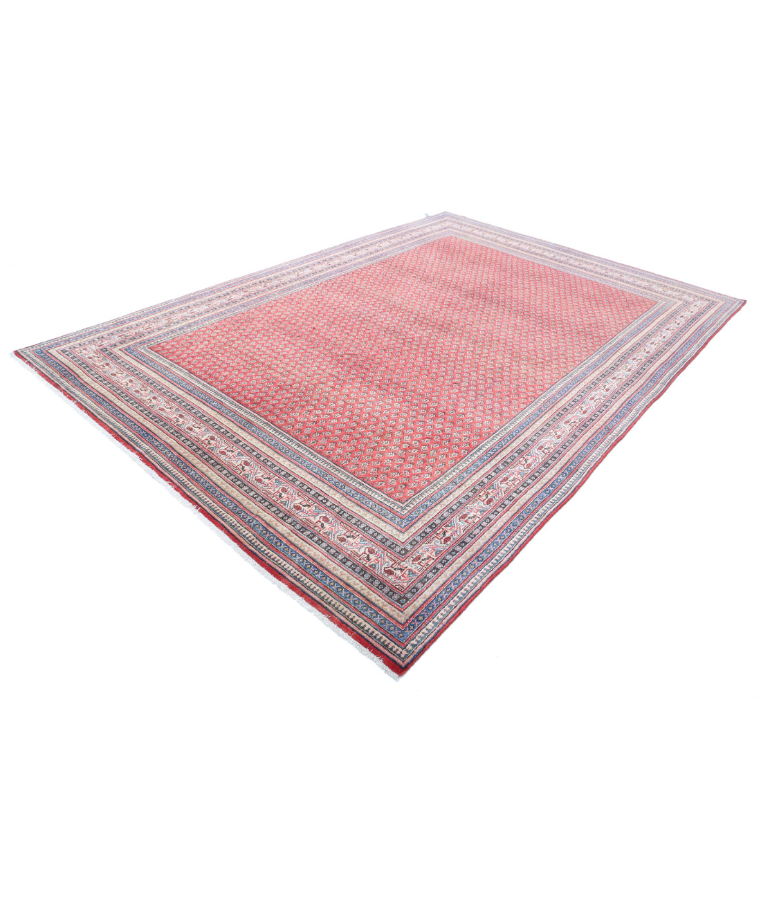 Mir-Saraband 7'8'' X 11'2'' Hand-Knotted Wool Rug 7'8'' x 11'2'' (230 X 335) / Red / Blue