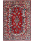 Sarouk 12'2'' X 17'3'' Hand-Knotted Wool Rug 12'2'' x 17'3'' (365 X 518) / Red / Ivory