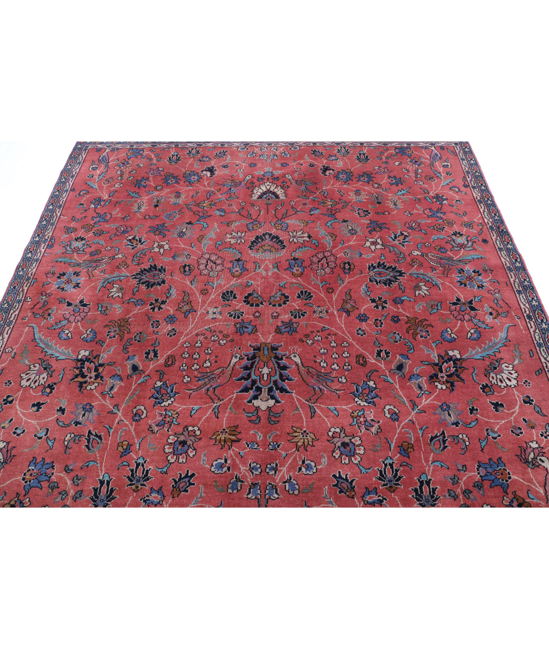 Sarouk 7'2'' X 6'6'' Hand-Knotted Wool Rug 7'2'' x 6'6'' (215 X 195) / Red / Red