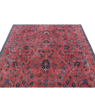 Sarouk 7'2'' X 6'6'' Hand-Knotted Wool Rug 7'2'' x 6'6'' (215 X 195) / Red / Red
