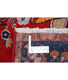 Sarouk 4'2'' X 6'2'' Hand-Knotted Wool Rug 4'2'' x 6'2'' (125 X 185) / Red / Blue