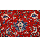 Sarouk 7'2'' X 10'6'' Hand-Knotted Wool Rug 7'2'' x 10'6'' (215 X 315) / Red / Blue