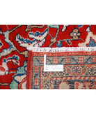 Sarouk 7'2'' X 10'6'' Hand-Knotted Wool Rug 7'2'' x 10'6'' (215 X 315) / Red / Blue