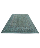 Vintage 6'10'' X 9'8'' Hand-Knotted Wool Rug 6'10'' x 9'8'' (205 X 290) / Teal / Blue