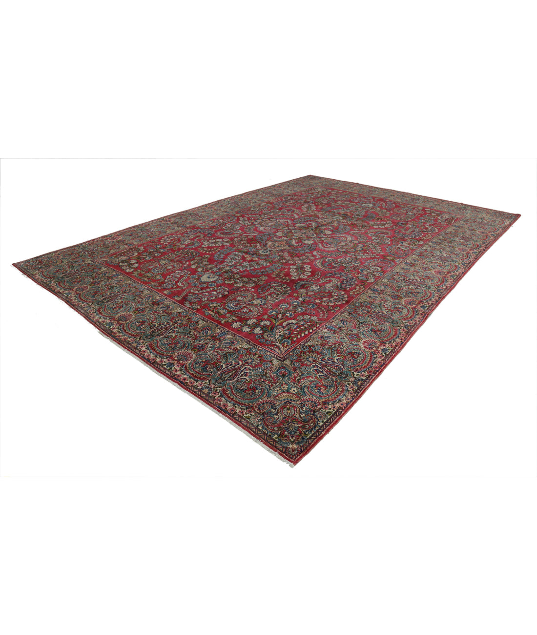 Sarouk 9'11'' X 14'3'' Hand-Knotted Wool Rug 9'11'' x 14'3'' (298 X 428) / Pink / Multi