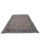 Sarouk 7'3'' X 10'9'' Hand-Knotted Wool Rug 7'3'' x 10'9'' (218 X 323) / Peach / Blue