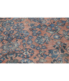 Sarouk 7'3'' X 10'9'' Hand-Knotted Wool Rug 7'3'' x 10'9'' (218 X 323) / Peach / Blue