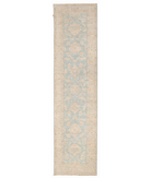 Hand Knotted Serenity Wool Rug 2' 5" X 9' 8" 2' 5" X 9' 8" (74 X 295) / Blue / Brown