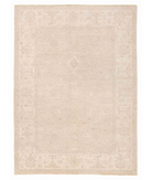 Hand Knotted Serenity Wool Rug 4' 11" X 7' 0" 4' 11" X 7' 0" (150 X 213) / Ivory / Grey
