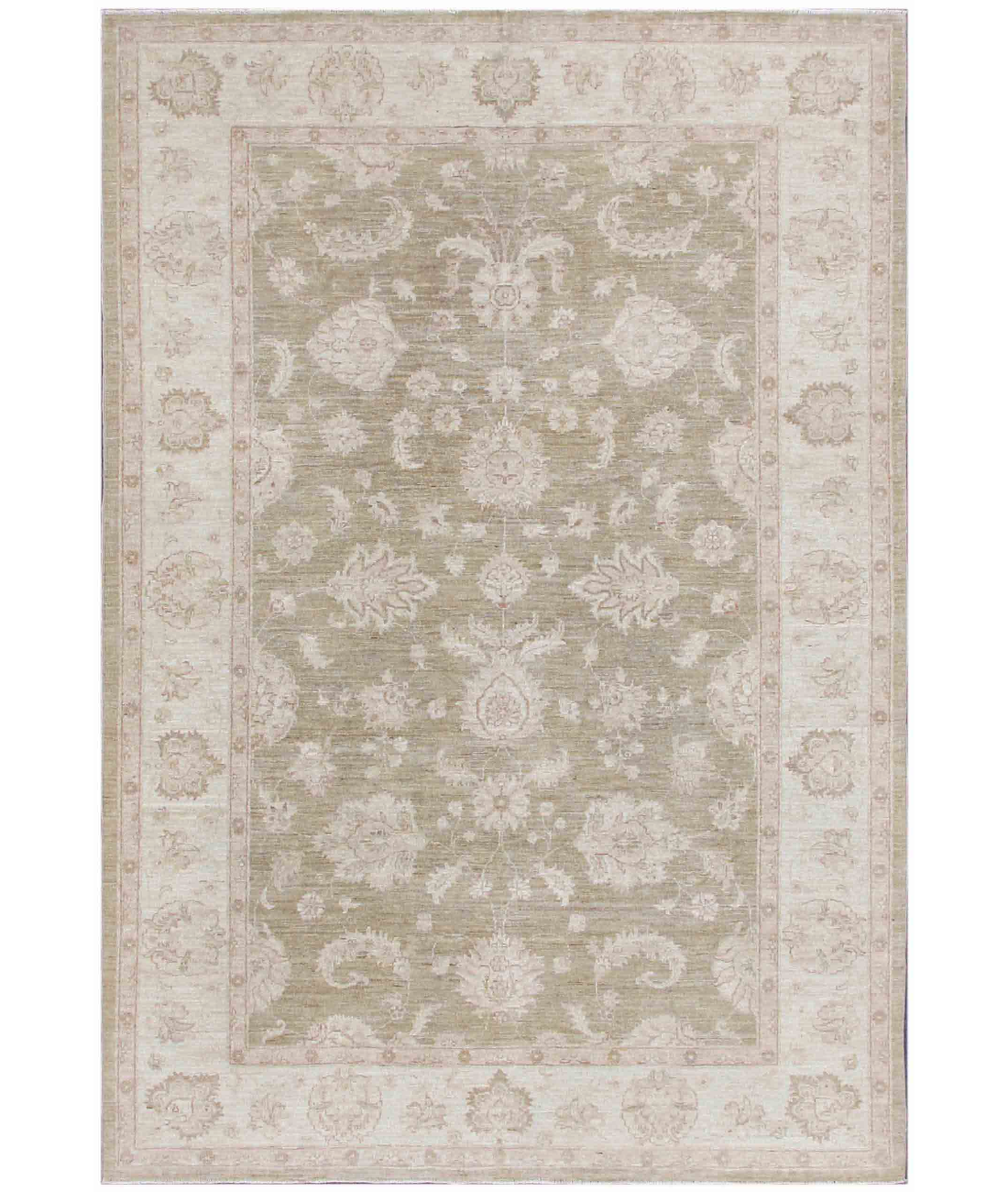 Hand Knotted Serenity Wool Rug 6' 0" X 8' 9" 6' 0" X 8' 9" (183 X 267) / Ivory / Taupe