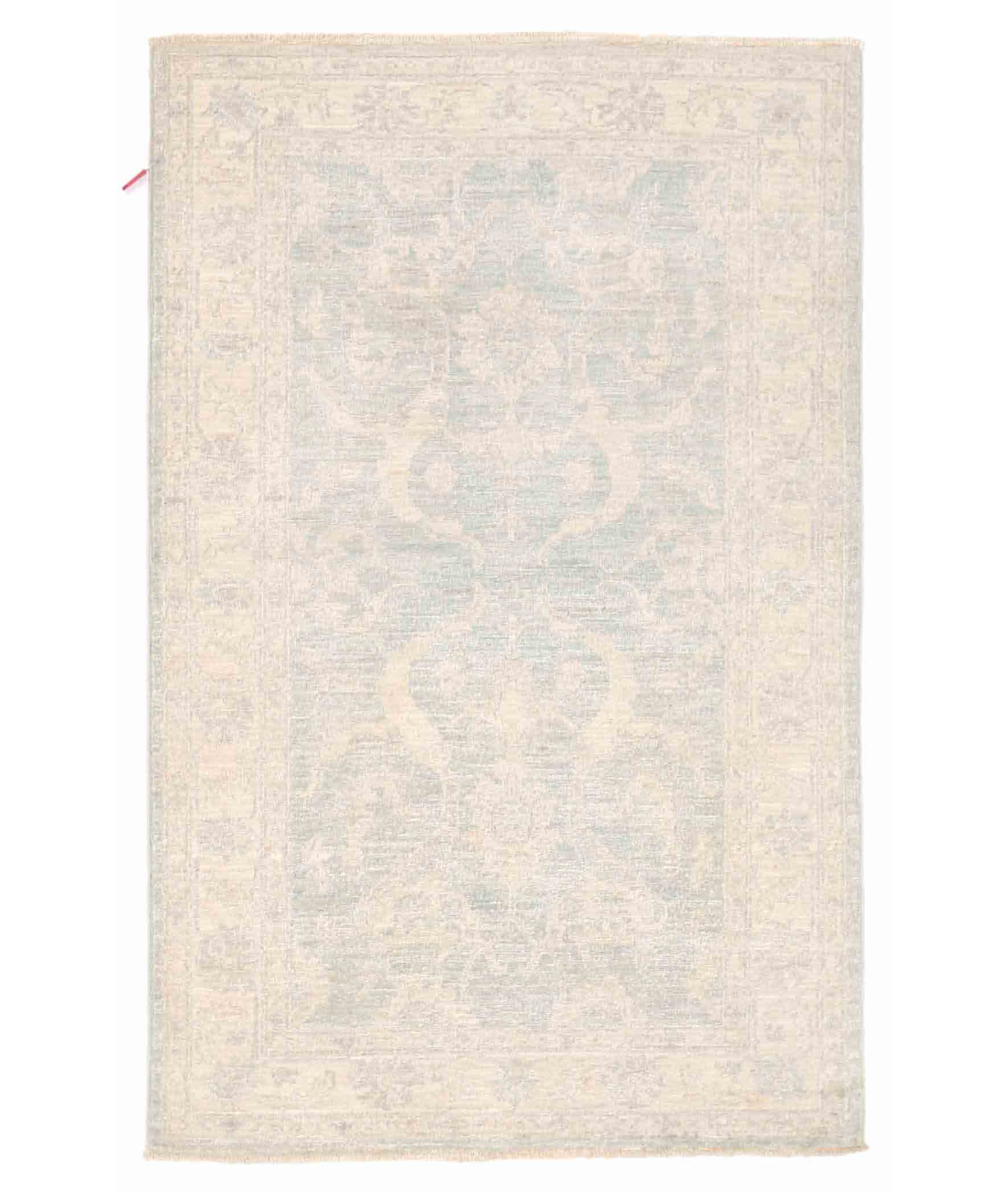 Hand Knotted Serenity Wool Rug 3' 0" X 4' 7" 3' 0" X 4' 7" (91 X 140) / Blue / Ivory