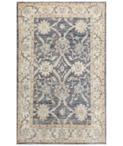Hand Knotted Serenity Wool Rug 3' 3" X 5' 2" 3' 3" X 5' 2" (99 X 158) / Grey / Ivory