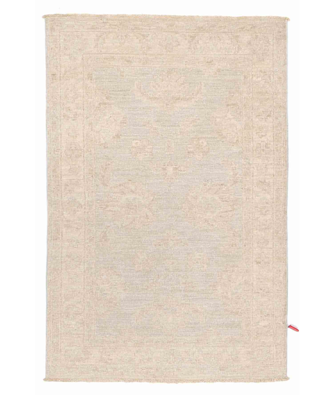 Hand Knotted Serenity Wool Rug 2' 7" X 3' 11" 2' 7" X 3' 11" (79 X 119) / Blue / Ivory