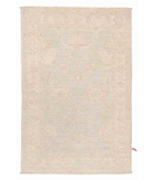 Hand Knotted Serenity Wool Rug 2' 7" X 3' 11" 2' 7" X 3' 11" (79 X 119) / Blue / Ivory