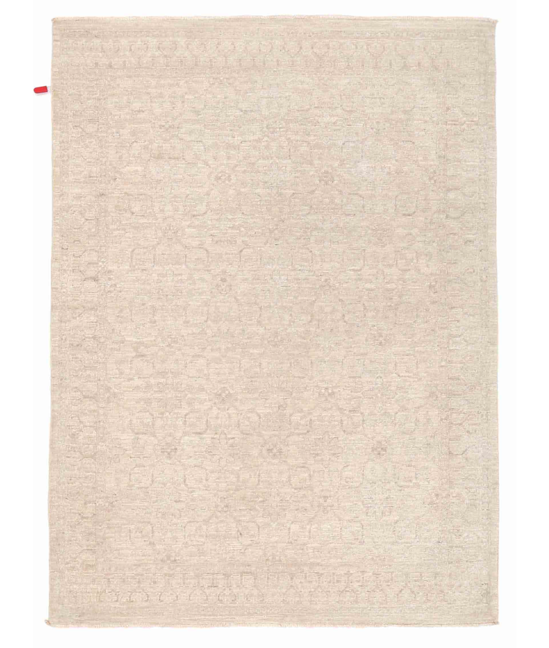 Hand Knotted Serenity Wool Rug 3' 11" X 5' 4" 3' 11" X 5' 4" (119 X 162) / Blue / Ivory