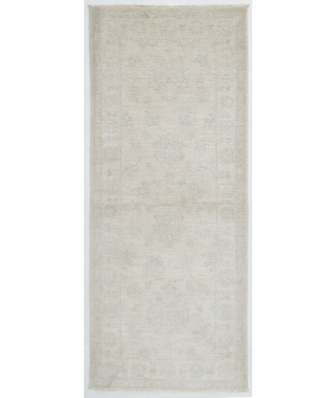 Hand Knotted Serenity Wool Rug 2' 7" X 6' 4" 2' 7" X 6' 4" (79 X 193) / Ivory / Ivory