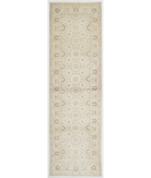 Hand Knotted Serenity Wool Rug 3' 1" X 10' 8" 3' 1" X 10' 8" (94 X 325) / Ivory / Taupe