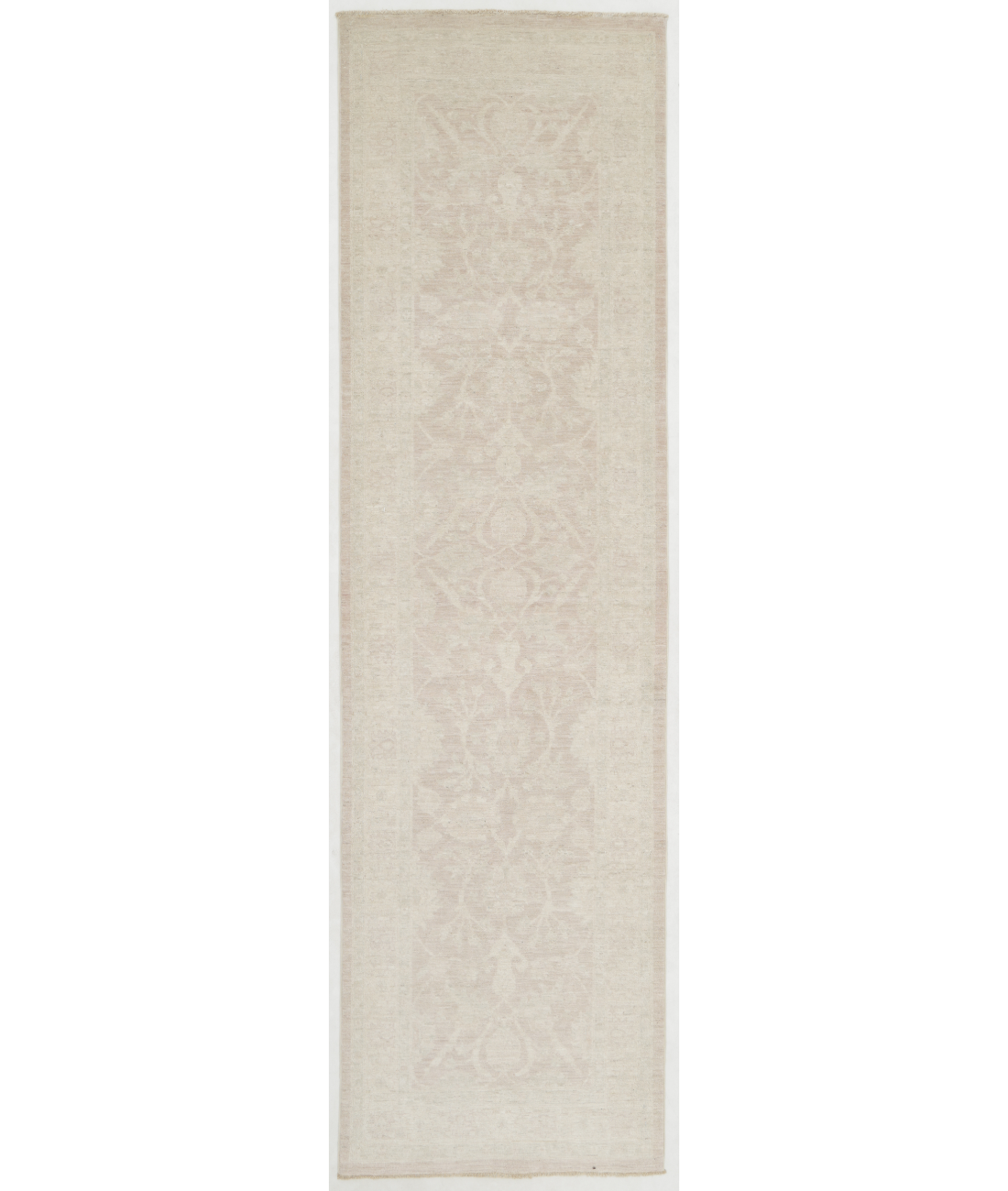 Hand Knotted Serenity Wool Rug 2' 9" X 10' 1" 2' 9" X 10' 1" (84 X 307) / Taupe / Ivory