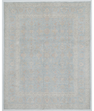 Hand Knotted Serenity Wool Rug 7' 11" X 9' 10" 7' 11" X 9' 10" (241 X 300) / Blue / Ivory