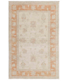 Hand Knotted Serenity Wool Rug 2' 7" X 3' 11" 2' 7" X 3' 11" (79 X 119) / Ivory / Rust