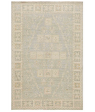 Hand Knotted Serenity Wool Rug 5' 6" X 7' 11" 5' 6" X 7' 11" (168 X 241) / Blue / Ivory