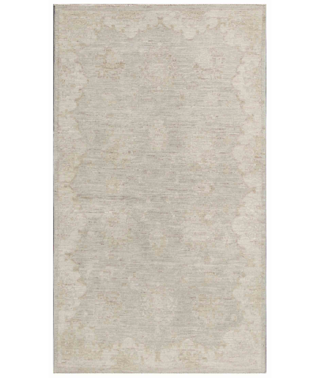 Hand Knotted Serenity Wool Rug 3' 1" X 5' 5" 3' 1" X 5' 5" (94 X 165) / Brown / Ivory