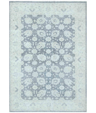 Hand Knotted Serenity Wool Rug 6' 0" X 8' 6" 6' 0" X 8' 6" (183 X 259) / Grey / Ivory