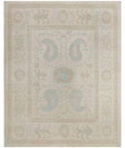 Hand Knotted Serenity Wool Rug 6' 7" X 8' 1" 6' 7" X 8' 1" (201 X 246) / Brown / Ivory