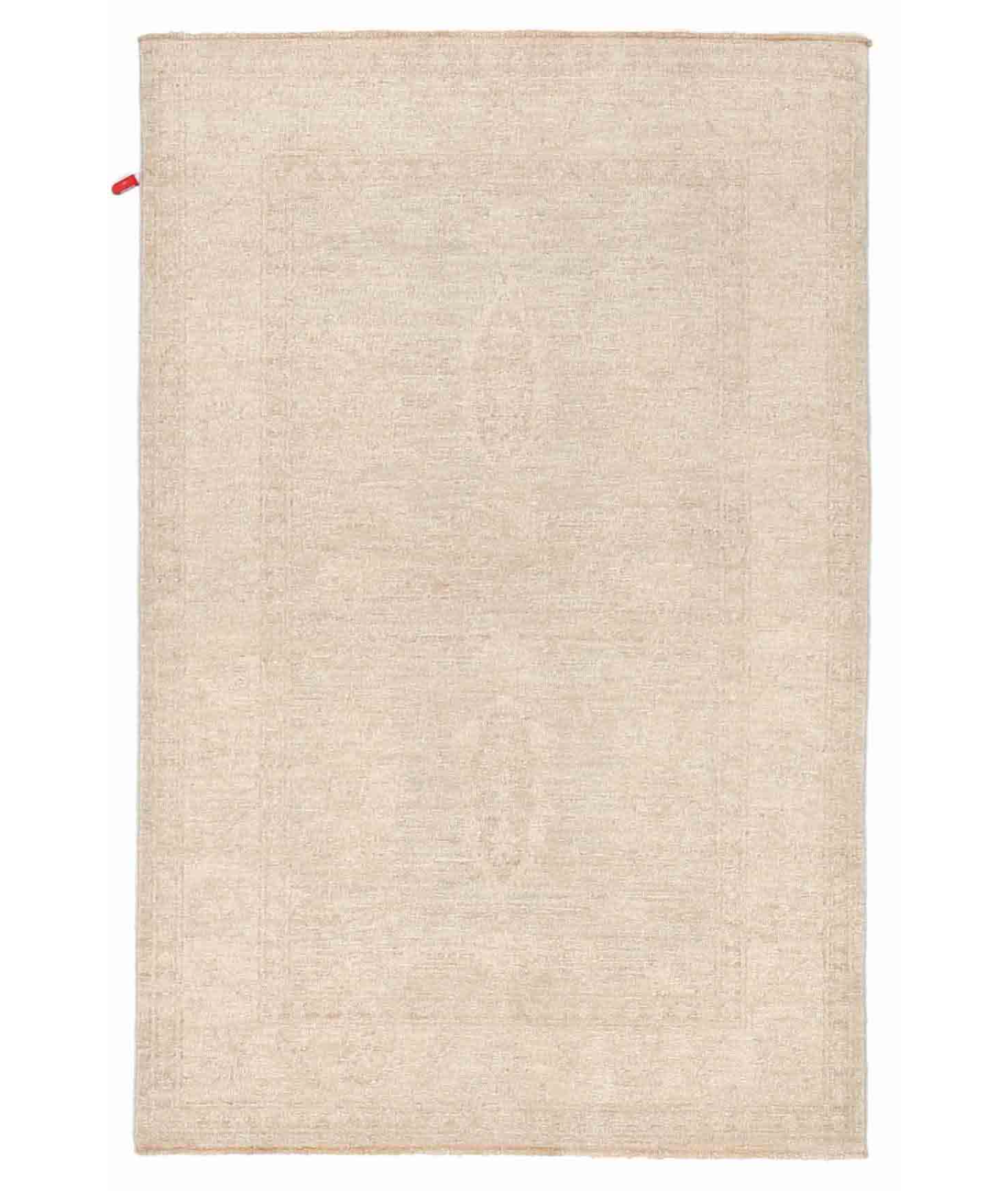 Hand Knotted Serenity Wool Rug 3' 2" X 4' 10" 3' 2" X 4' 10" (97 X 147) / Green / Ivory