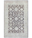 Hand Knotted Serenity Wool Rug 4' 0" X 6' 3" 4' 0" X 6' 3" (122 X 191) / Brown / Ivory