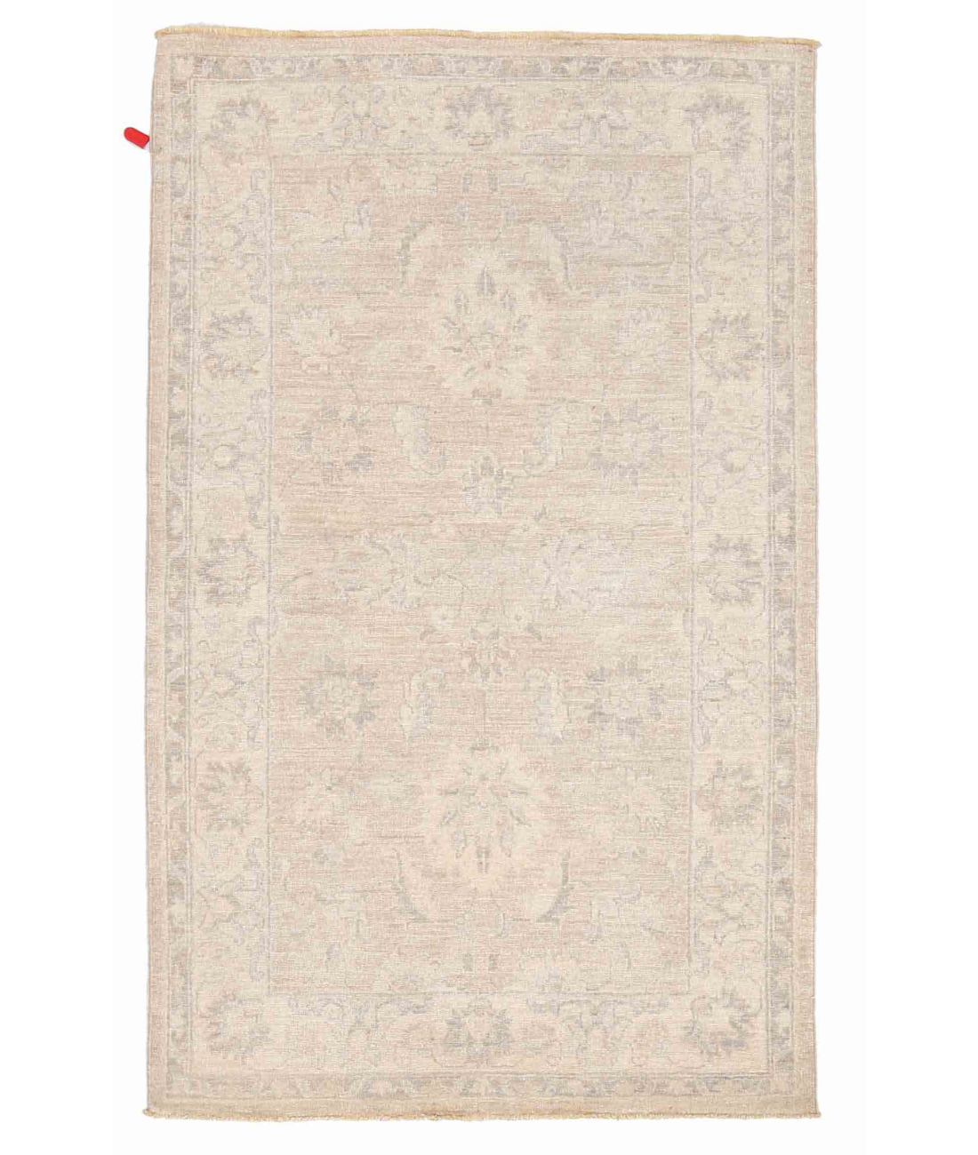 Hand Knotted Serenity Wool Rug 3' 2" X 5' 1" 3' 2" X 5' 1" (97 X 155) / Taupe / Ivory