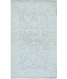 Hand Knotted Serenity Wool Rug 2' 10" X 4' 10" 2' 10" X 4' 10" (86 X 147) / Blue / Ivory
