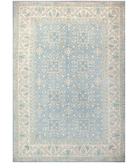 Hand Knotted Serenity Wool Rug 2' 9" X 9' 8" 2' 9" X 9' 8" (84 X 295) / Blue / Ivory