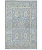 Hand Knotted Serenity Wool Rug 3' 10" X 5' 9" 3' 10" X 5' 9" (117 X 175) / Blue / Blue